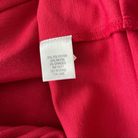 Elle Red Skater Dress W/Cap Sleeves 2 - Picture 5 of 5